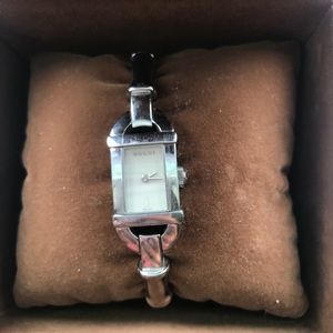 Gucci stainless steel bamboo style watch